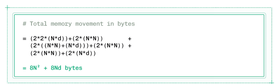 一个内核的总内存移动量是三个步骤中所有读写操作的总和。